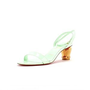 Christian Louboutin Women's Lipsita Sandals Patent 55 Green